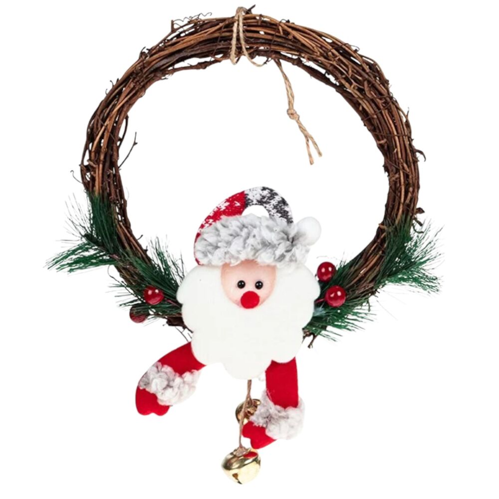 Guirlanda Natalina 25cm Decoração Zein com Boneco Sortido