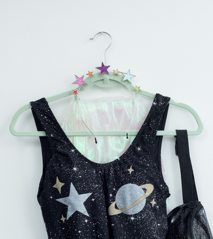 Kit de 3 Cabides Toq de Veludo com Gancho Frontal Happy Closet Preto