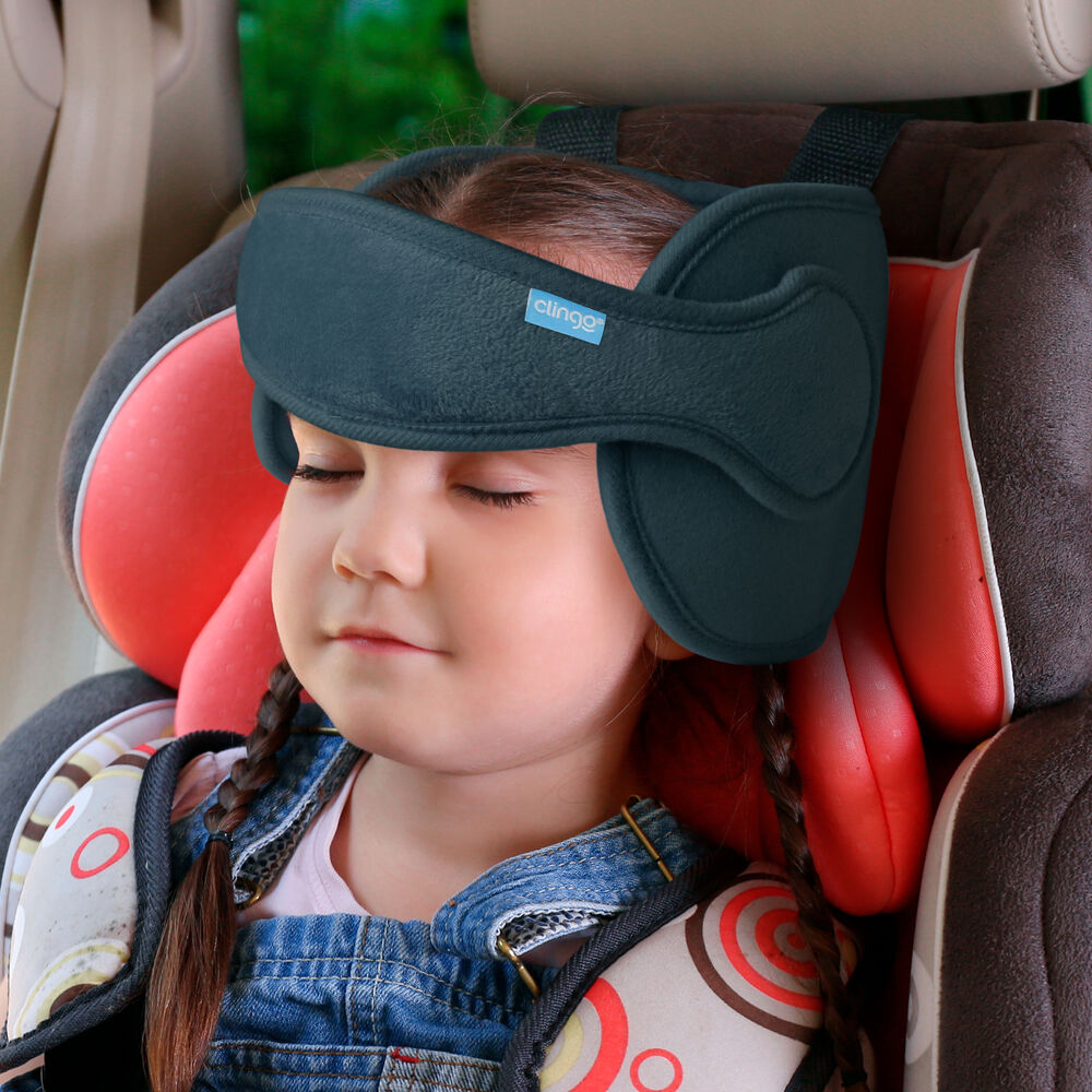 Apoio para Cabeça Clingo Preto - Conforto e Segurança para Passeios de Carro