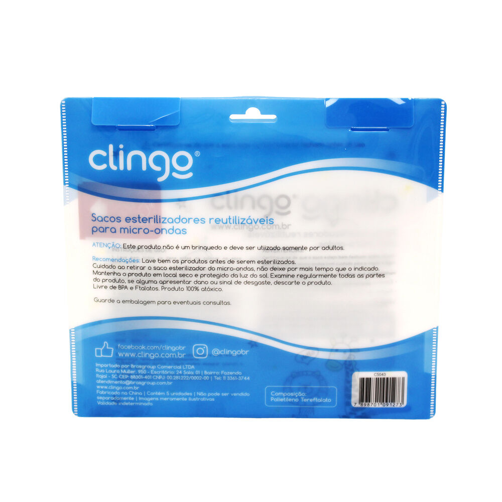 Esterilizador Microondas Clingo Smart - 5 Unidades