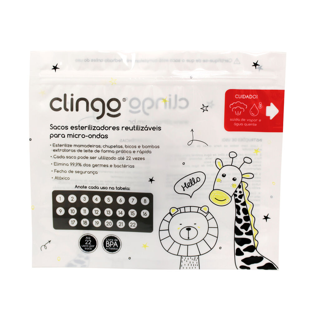 Esterilizador Microondas Clingo Smart - 5 Unidades