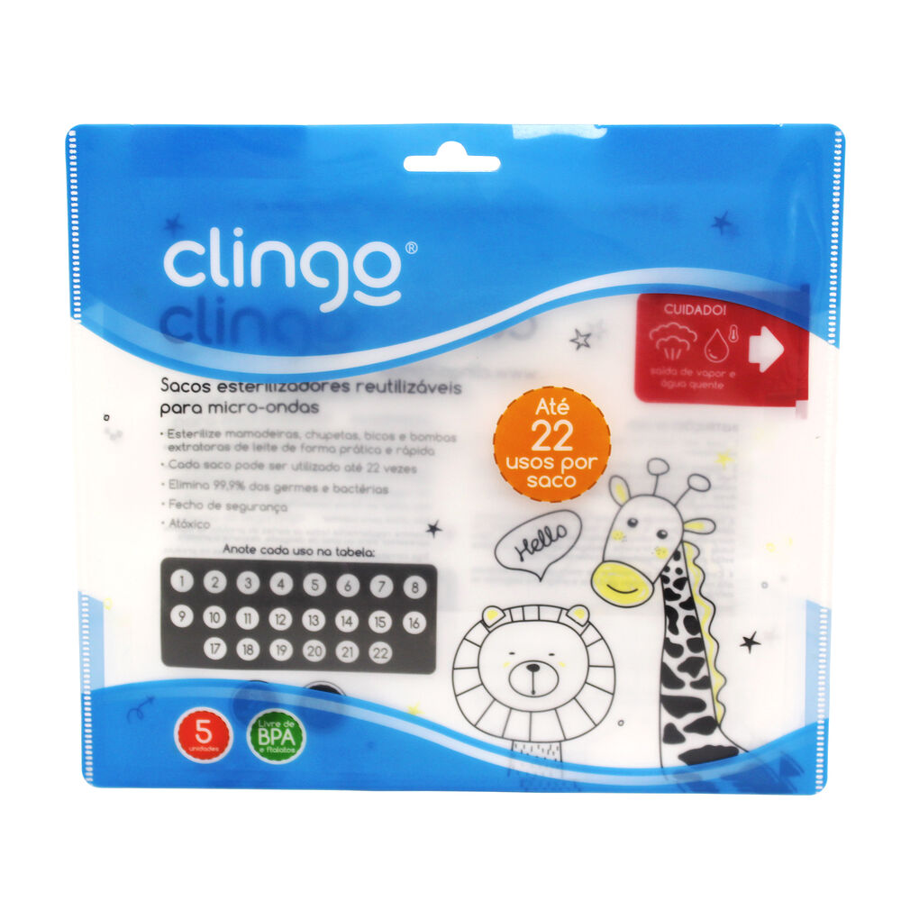 Esterilizador Microondas Clingo Smart - 5 Unidades