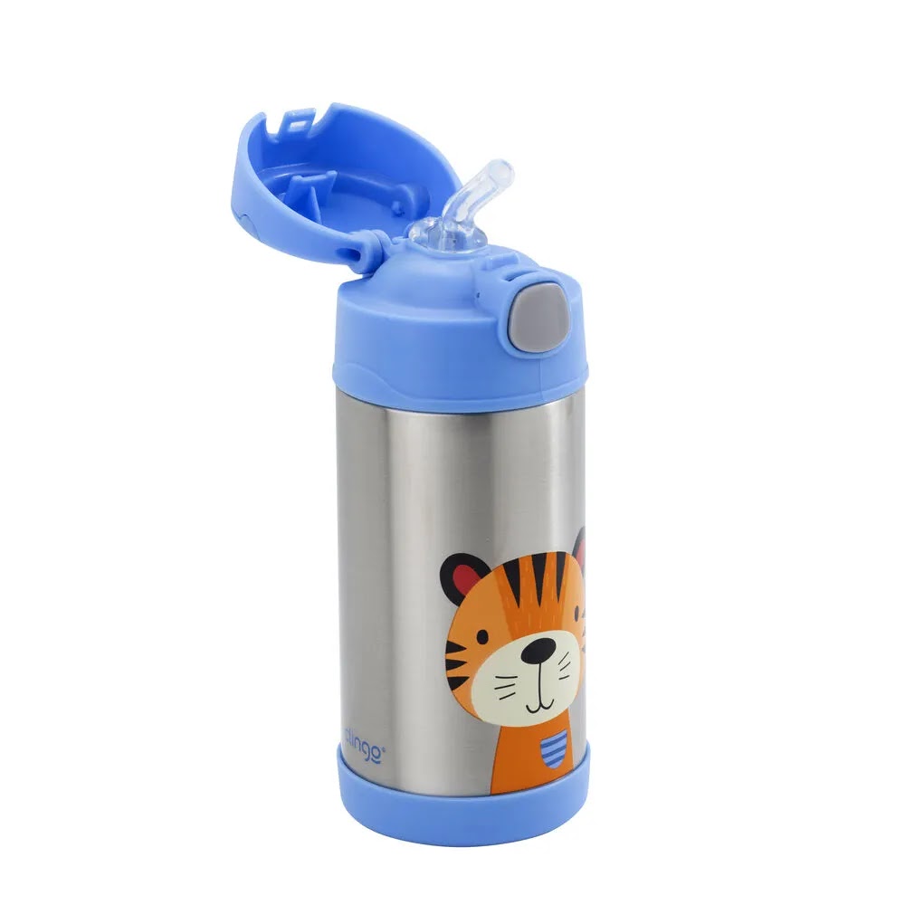 Garrafa Térmica Dupla Camada Vácuo Clingo Tigre - 5h Quente 7h Frio