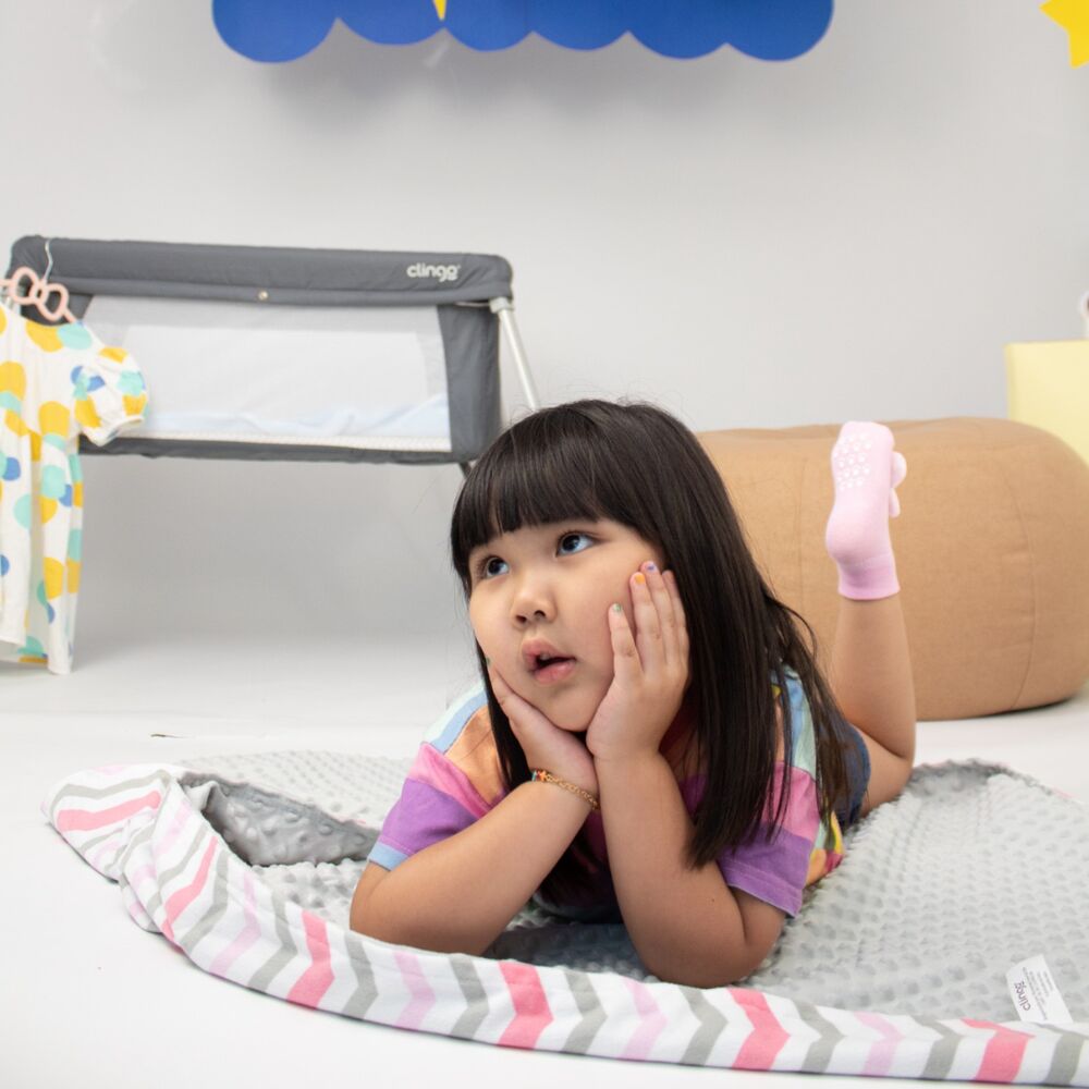 Cobertor Manta Macia Infantil Onda Rosa Clingo