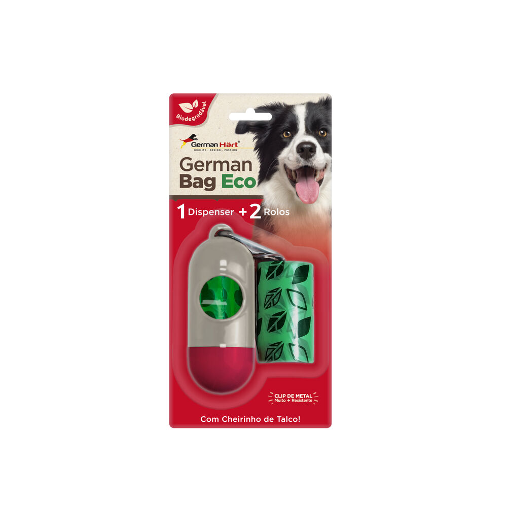 Dispenser e Refil Cata Caca Bio Folhas - Germanhart