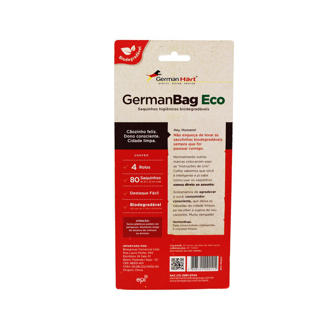 Kit Refil Cata Caca Bio Bambu 4 Rolos - Germanhart