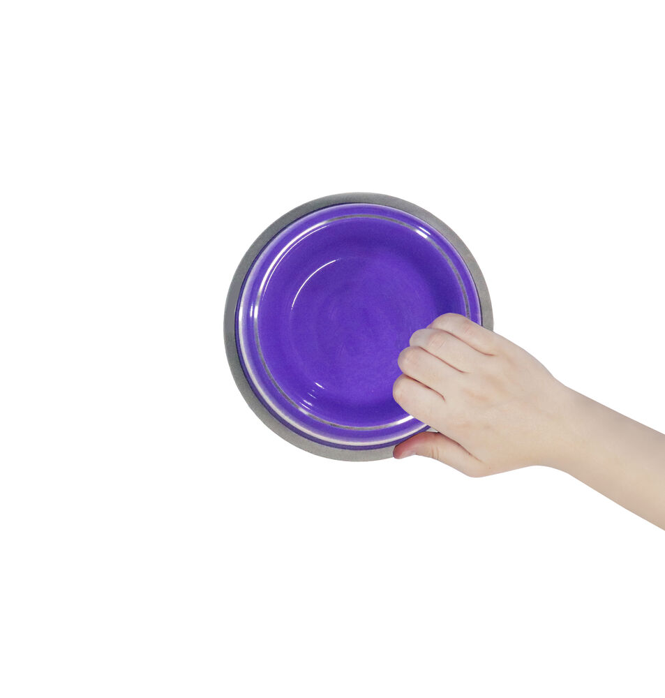 Comedouro Inox Prestige Roxo M 450ML para Pets - Germanhart