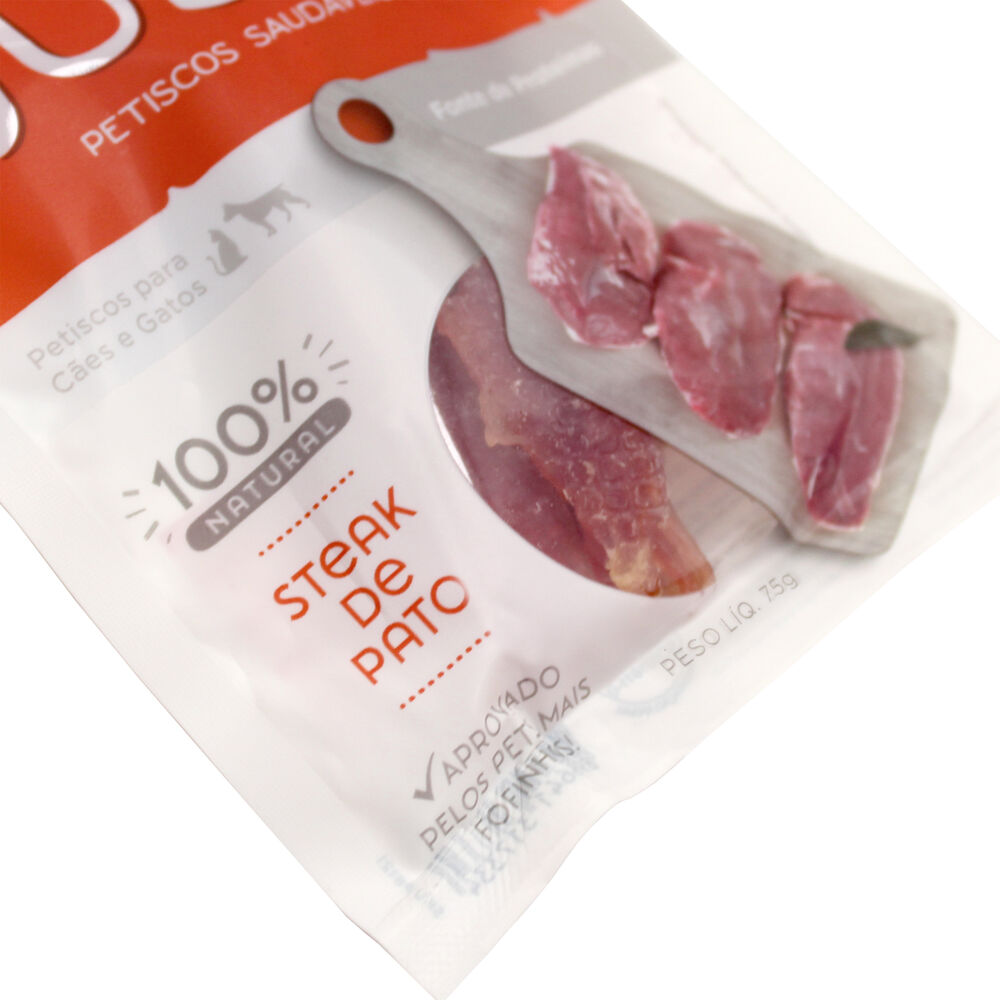 Petisco Just - Steak de Pato 75g - Para Cães e Gatos