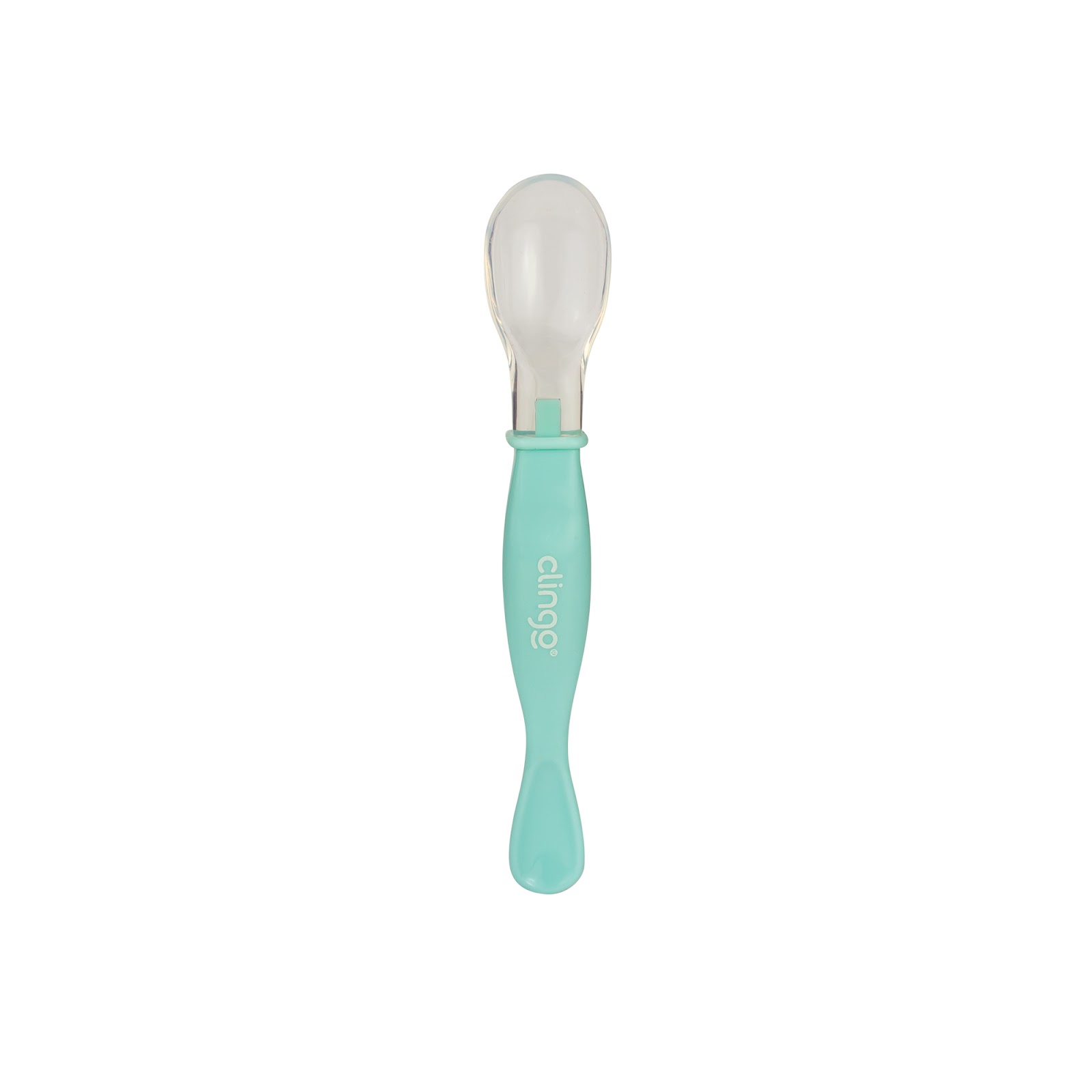 Colher Ponta Dupla Clingo Colors Neutro - Kit com 2 Unidades