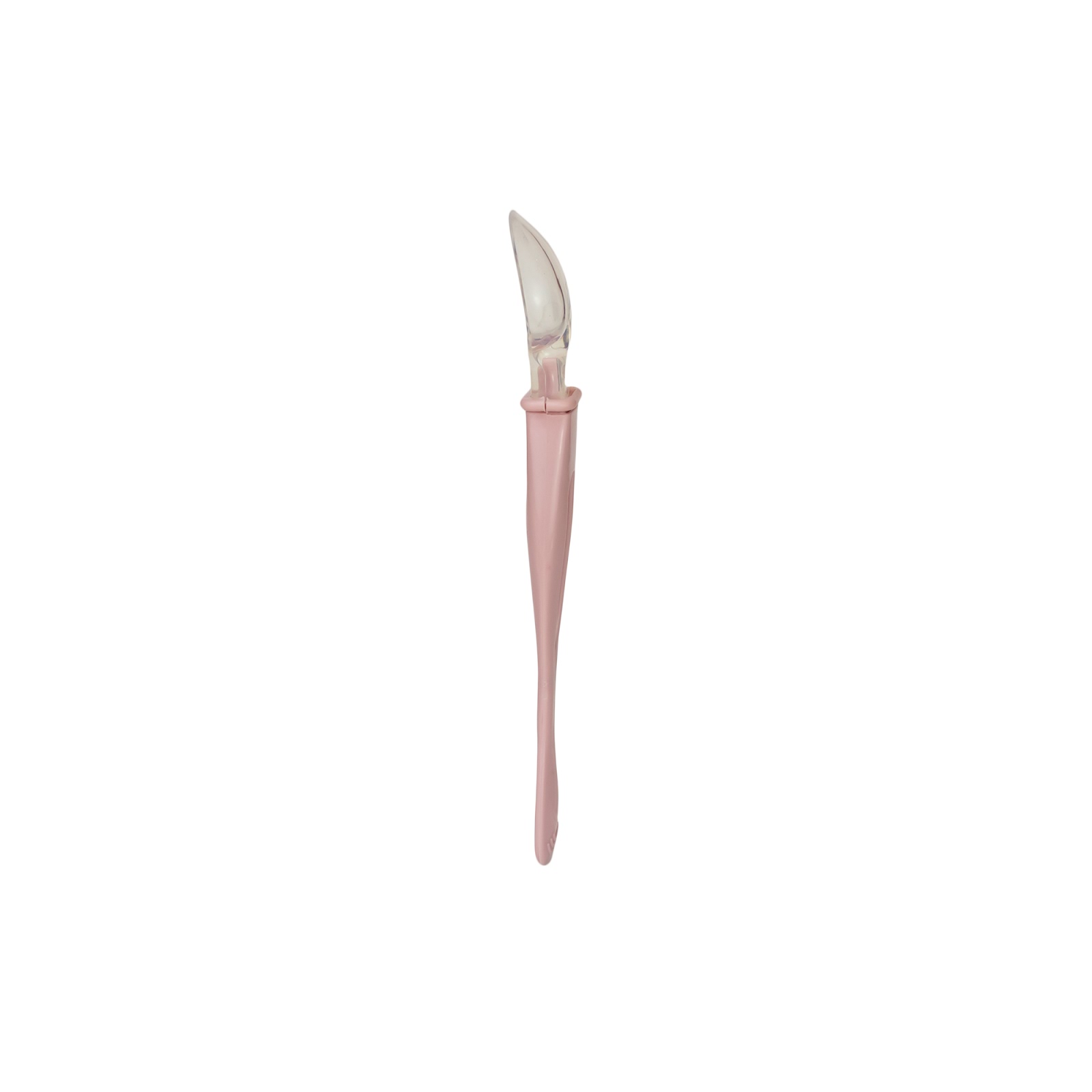 Colher Ponta Dupla Colors Rose Silicone Resistente para Bebês
