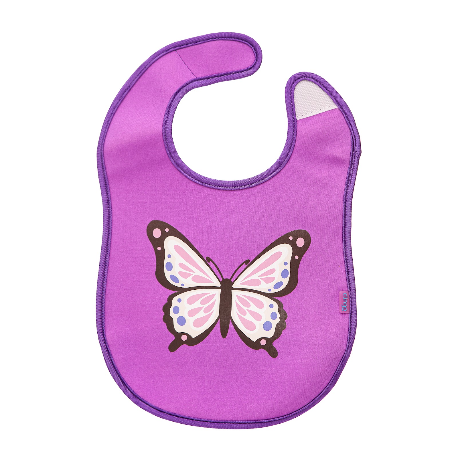 Babador Neoprene Borboleta Impermeável com Coletor de Migalhas
