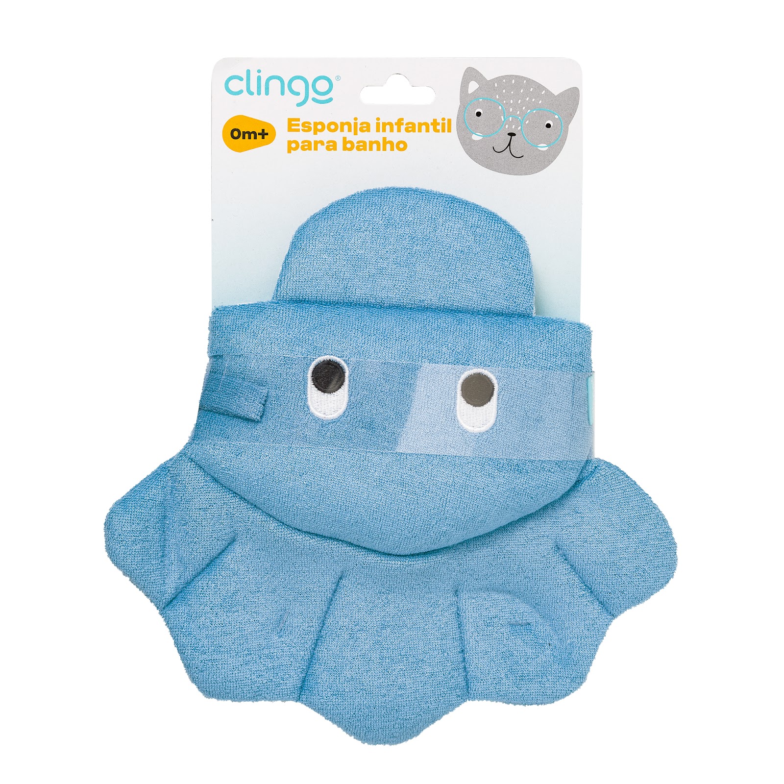 Esponja para Banho Infantil Polvo Formato Luva - Clingo