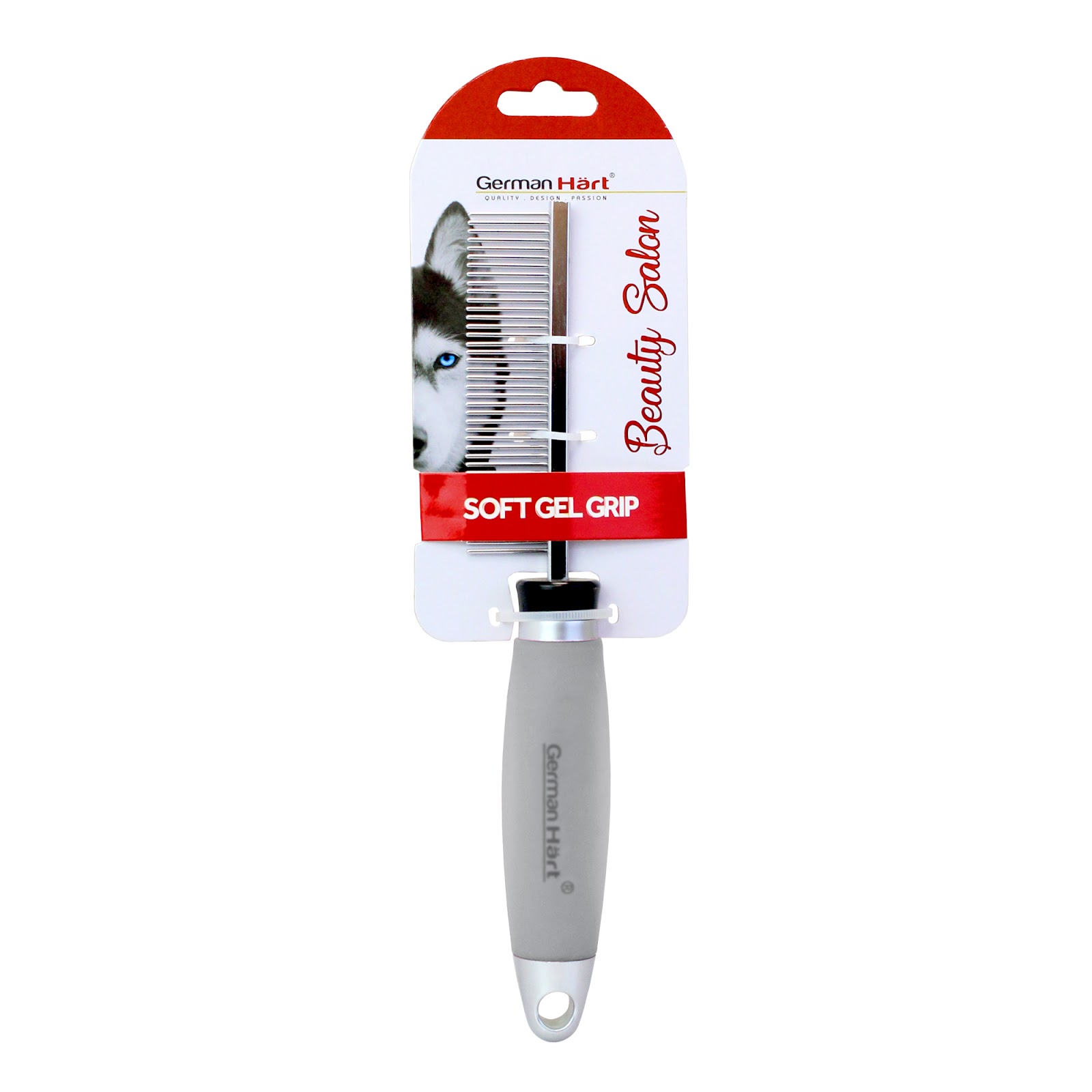 Pente Fino Cabo Gel para Pelos Pet 40 Dentes - Germanhart