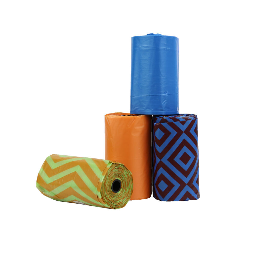 Kit Refil Cata Caca Triângulo - 4 Rolos de Saquinhos Biodegradáveis
