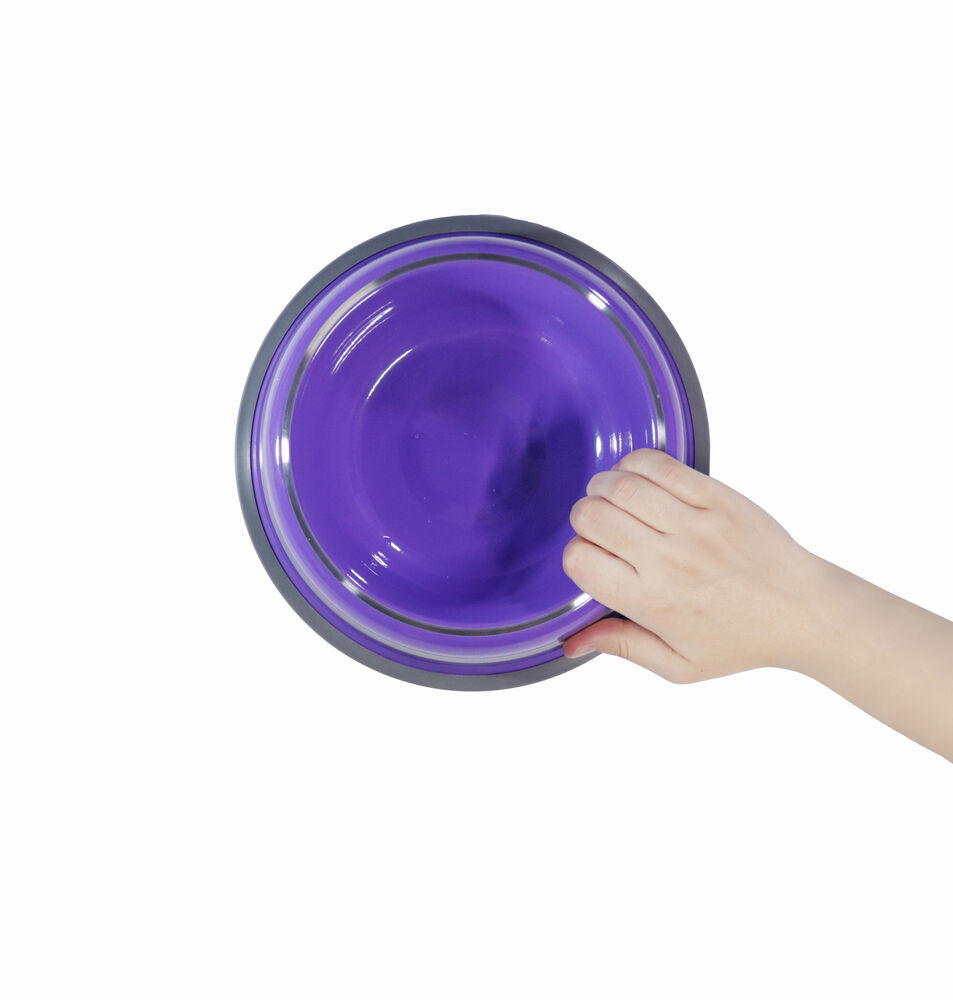 Comedouro Inox Prestige Roxo 850ml - Durável e Antiderrapante