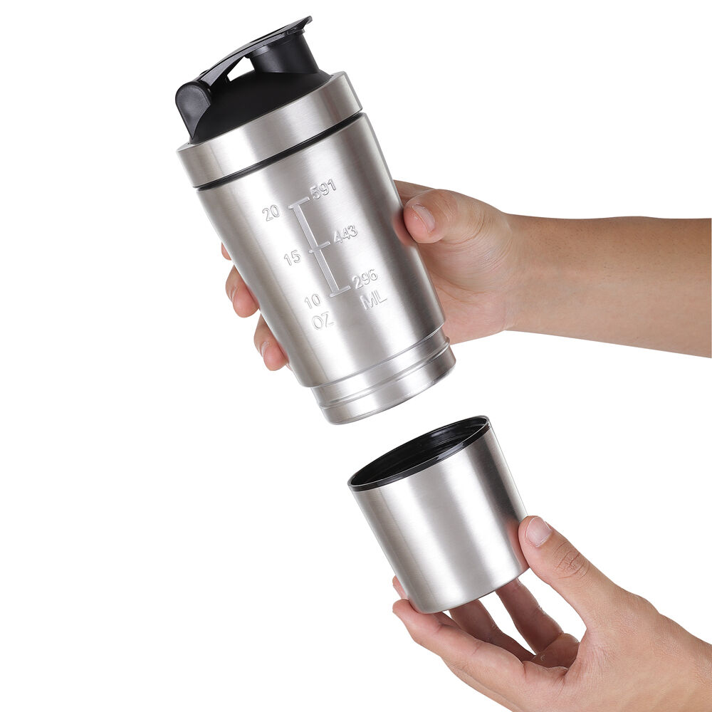 Garrafa Coqueteleira em Aço Inox 750ml Shake Gym