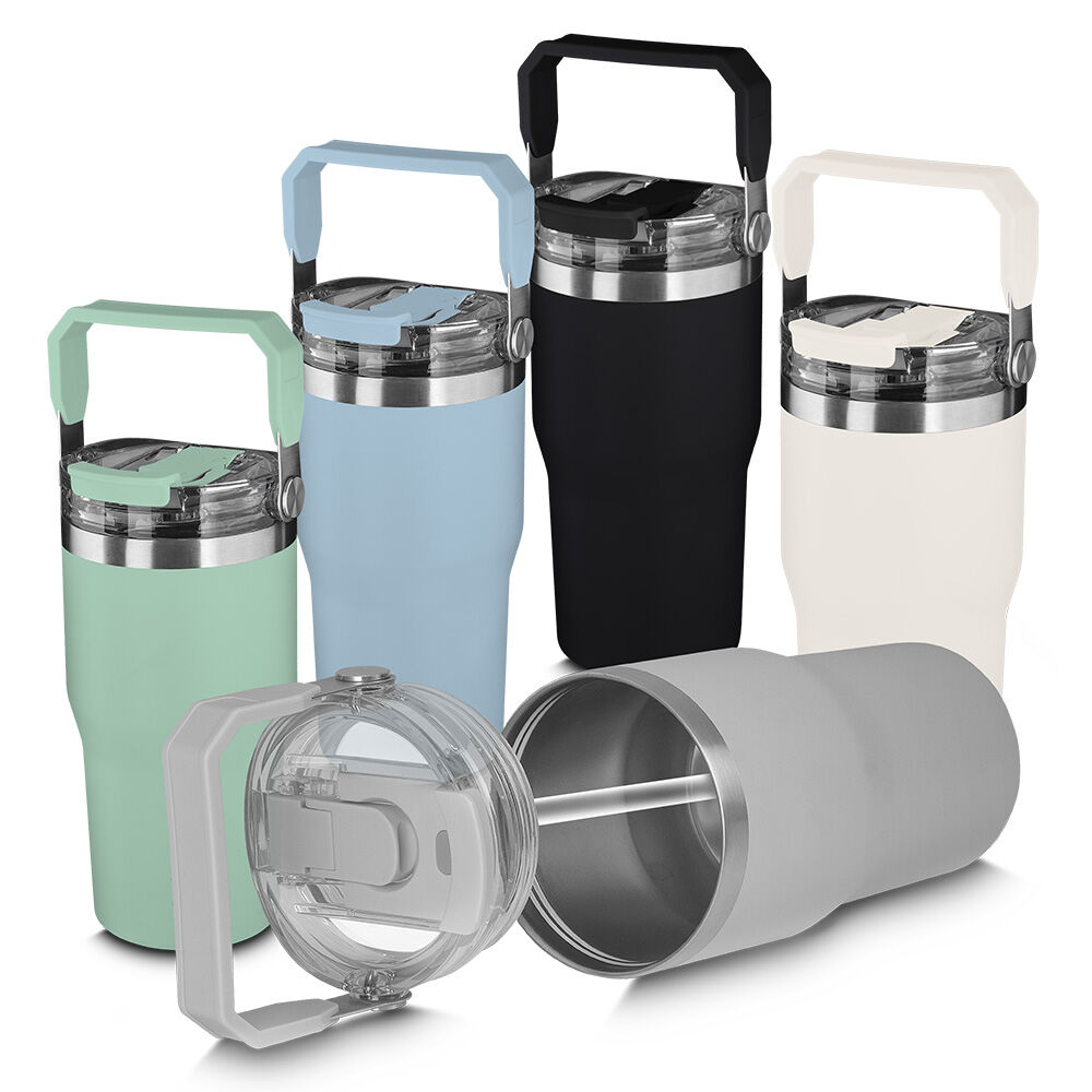 Garrafa Copo Térmico Parede Dupla em Aço Inox Azul 650ml