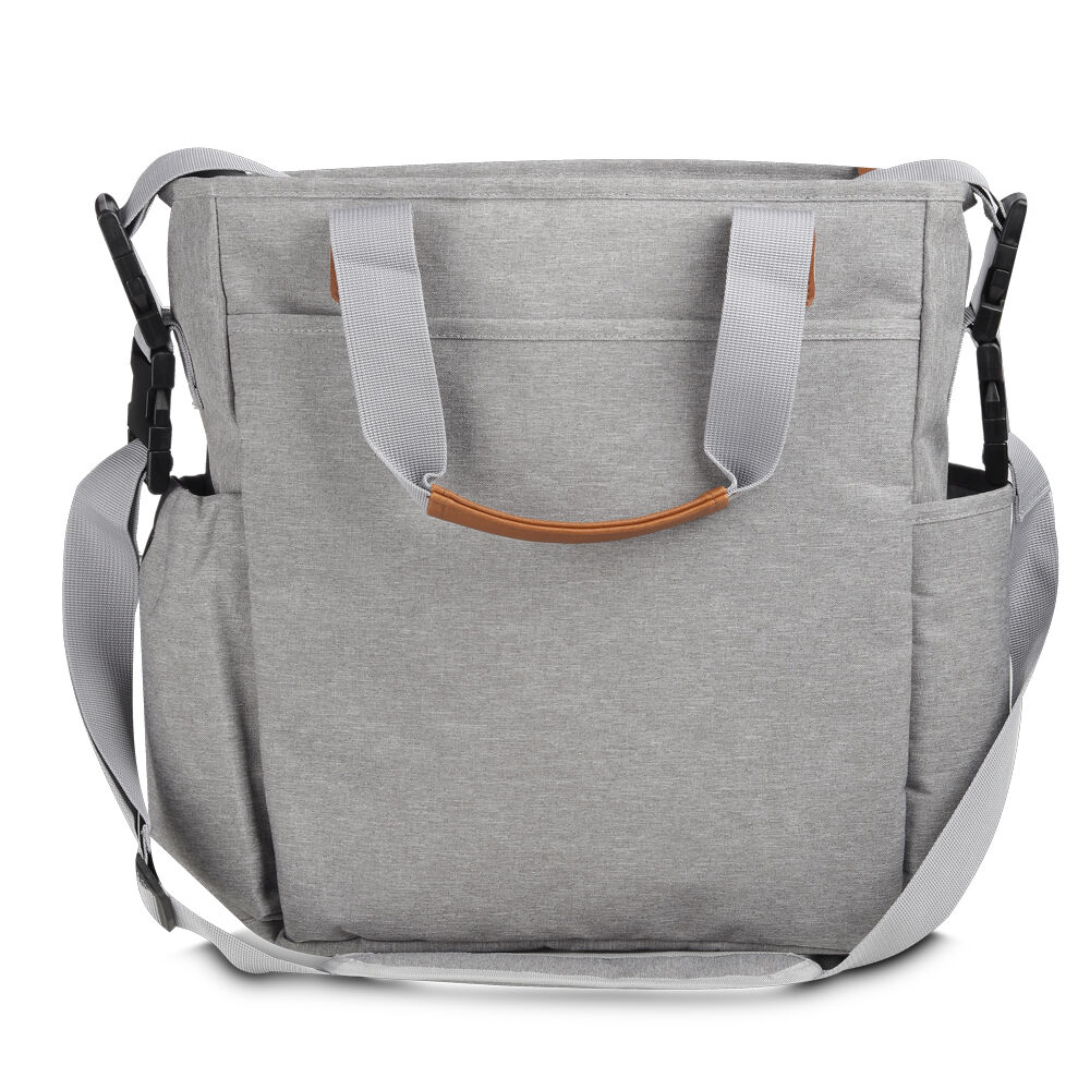 Bolsa Multifuncional em Poliéster Cinza com Porta Lençinhos 29L