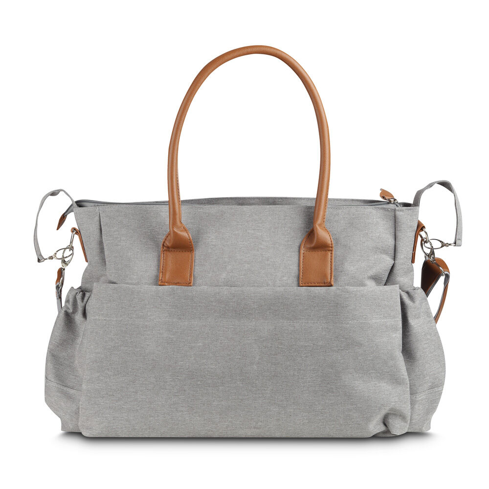 Bolsa Multifuncional para Maternidade em Poliéster Cinza 25L