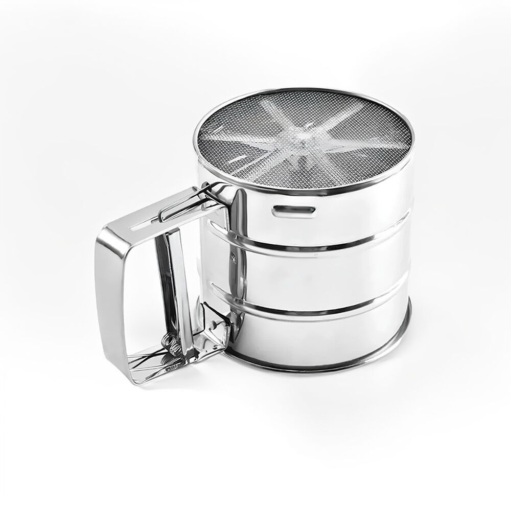 Caneco Polvilhador em Inox com Gatilho para Farinhas