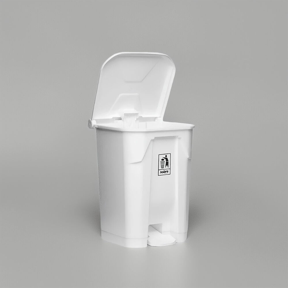 Lixeira em Plástico Resistente 100 Litros com Pedal - Branca