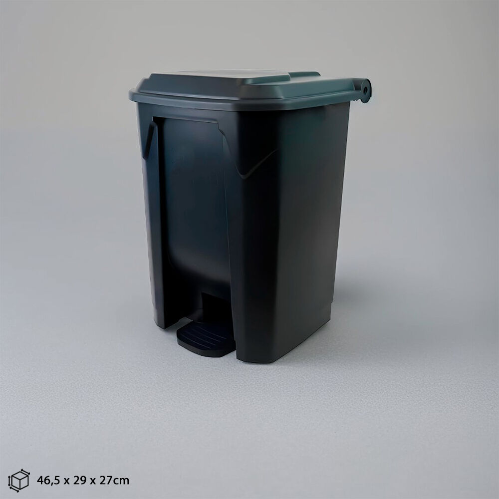 Lixeira de Pedal 30 Litros em Plástico Reforçado - Cinza