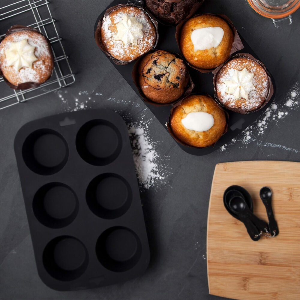Forma de Silicone para 6 Cupcakes Retangular 24x16cm