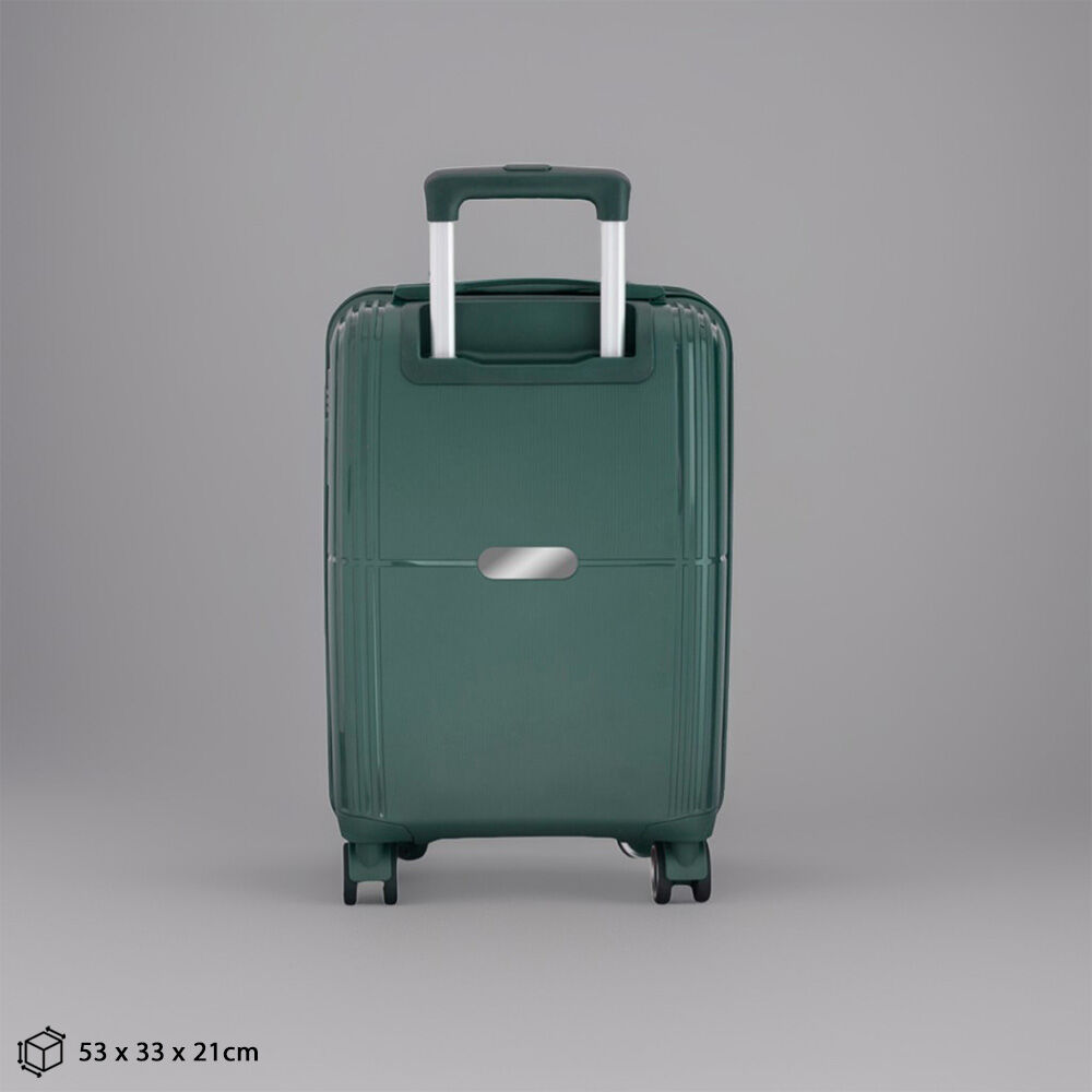 Mala de Bordo Executiva Compacta 34L Cadeado com Segredo para Viagem Cinza