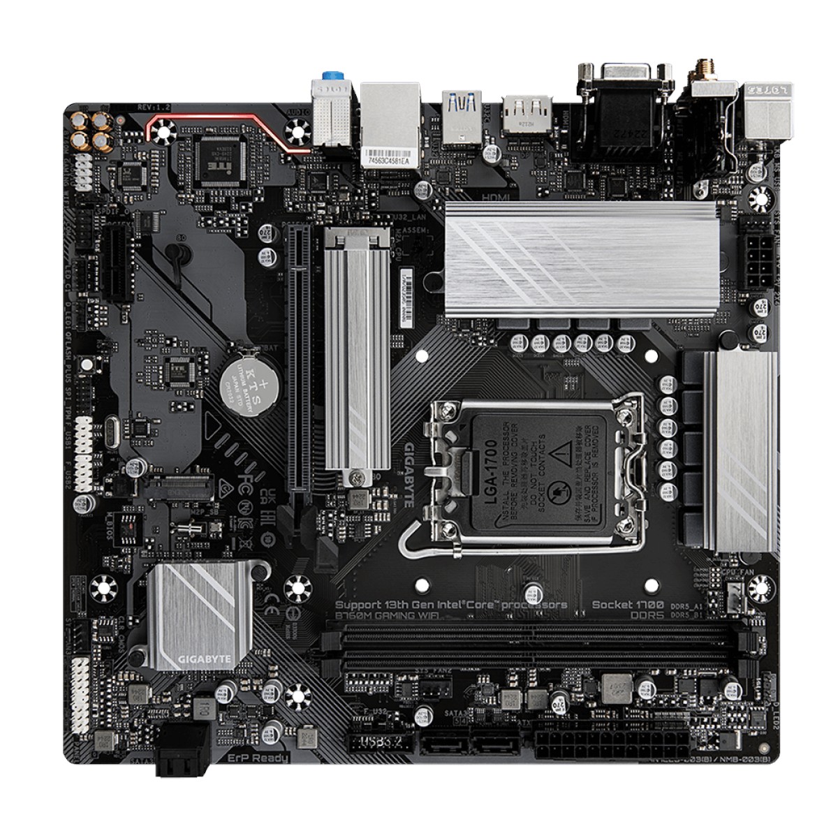Placa Mãe Gigabyte B760M Gaming Wifi Rev.1.4 Intel LGA 1700 MATX DDR5