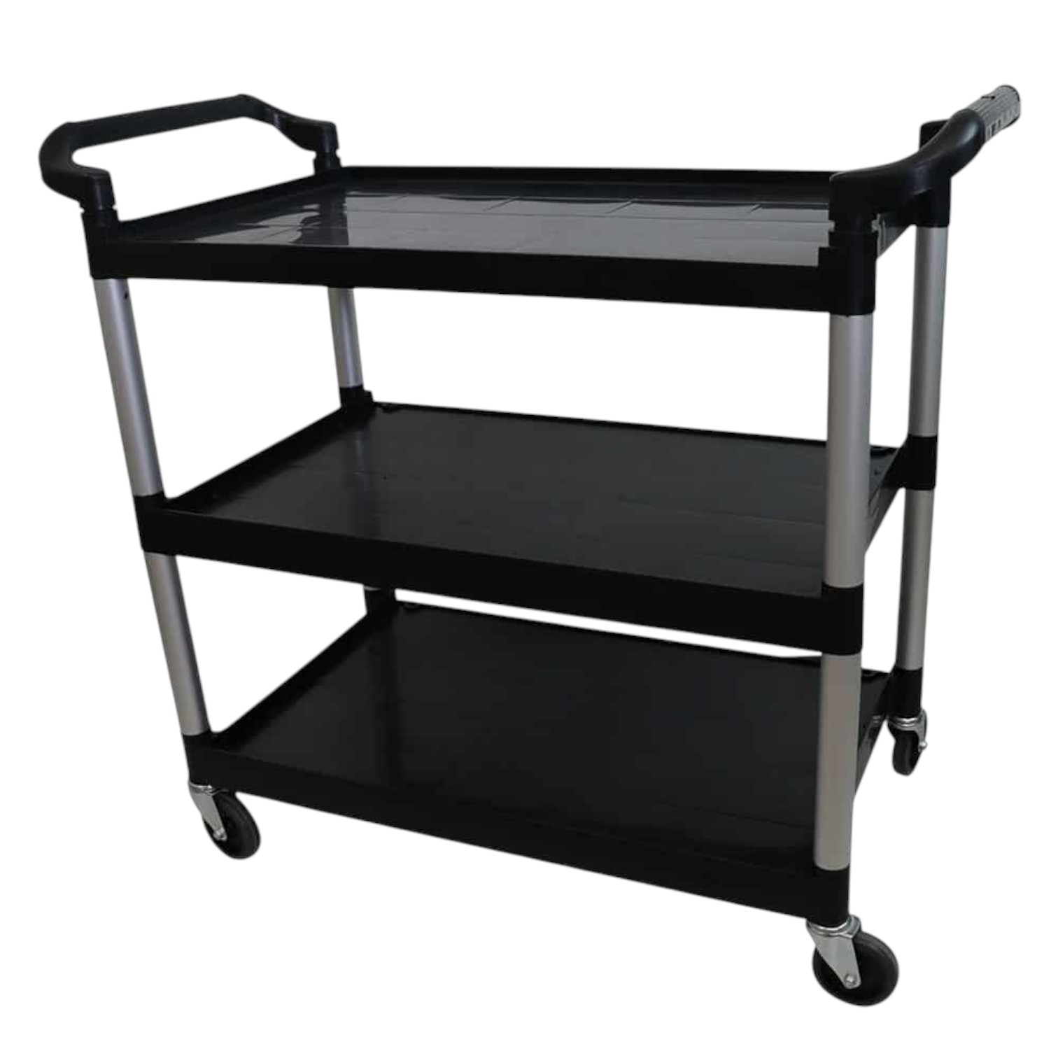 Carro Bandeja Triplex 3 Andares Multifuncional 150kg Preto - Nobre
