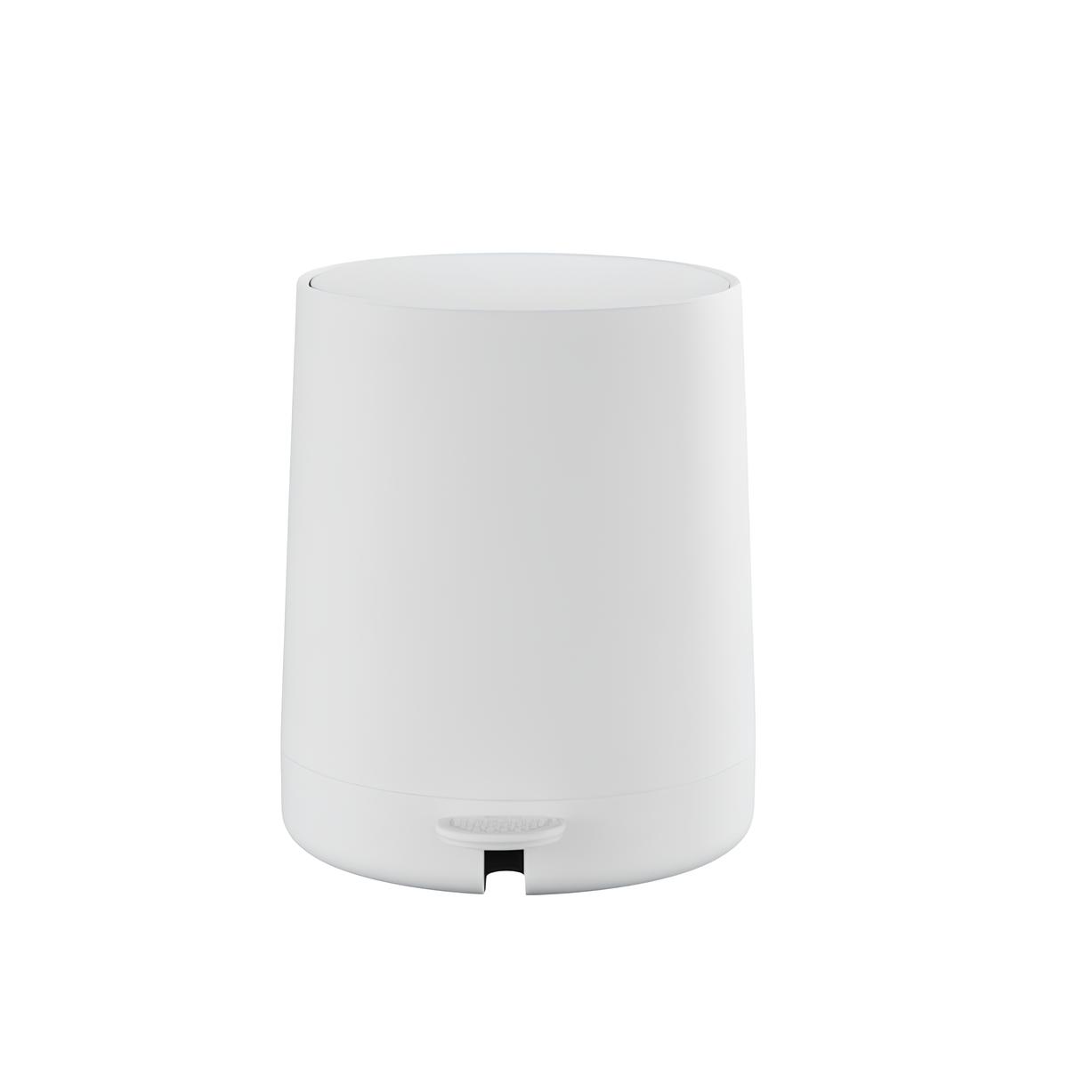 Conjunto para Banheiro 5 Peças Branco Mood - Escova Sanitária, Lixeira, Porta-Escova, Dispenser e Bandeja
