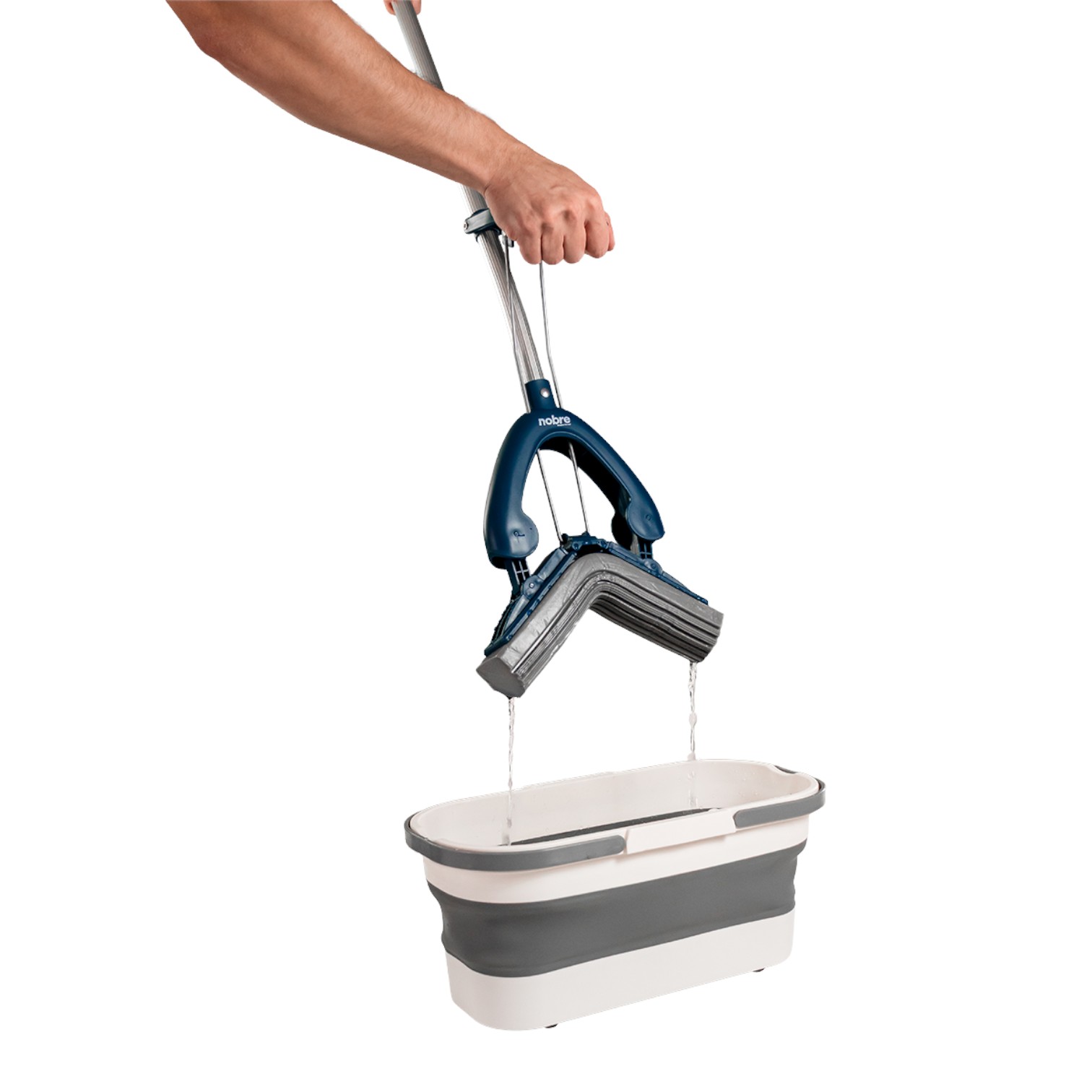 Rodo Mágico de Espuma 27cm com Cabo Aluminio 1,40m - Nobre