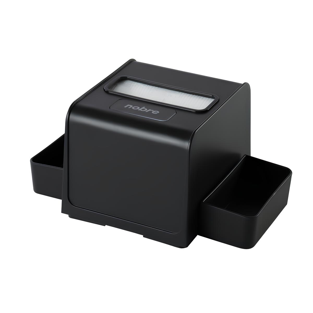 Dispenser para Guardanapo Interfolhado com Porta-Sachê Preto - Nobre
