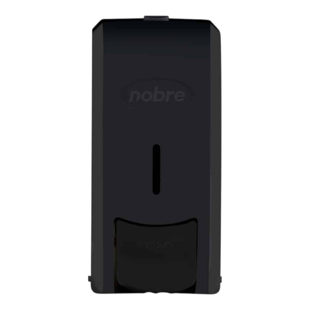 Dispenser para Sabonete Líquido ou Álcool Gel 800ml com Reservatório - Preto New Classic - Nobre