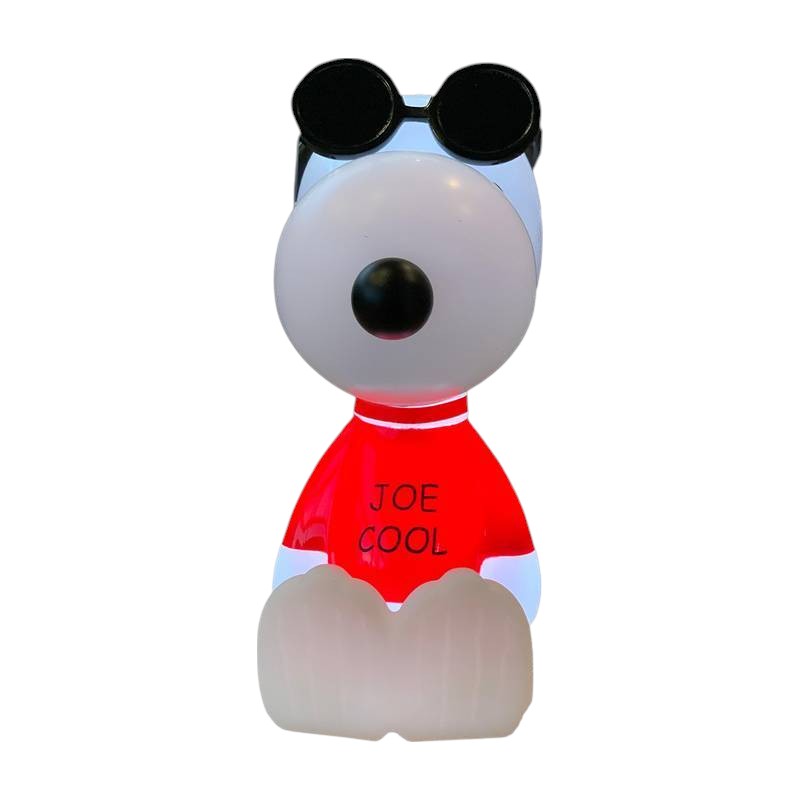 Luminária 3D Snoopy Joe Cool Luz Difusa Decoração Criativa