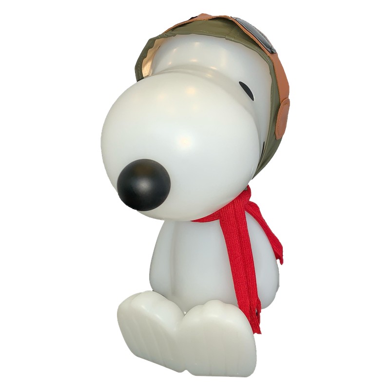 Luminária 3D Snoopy Aviador Luz Difusa Decoração Criativa