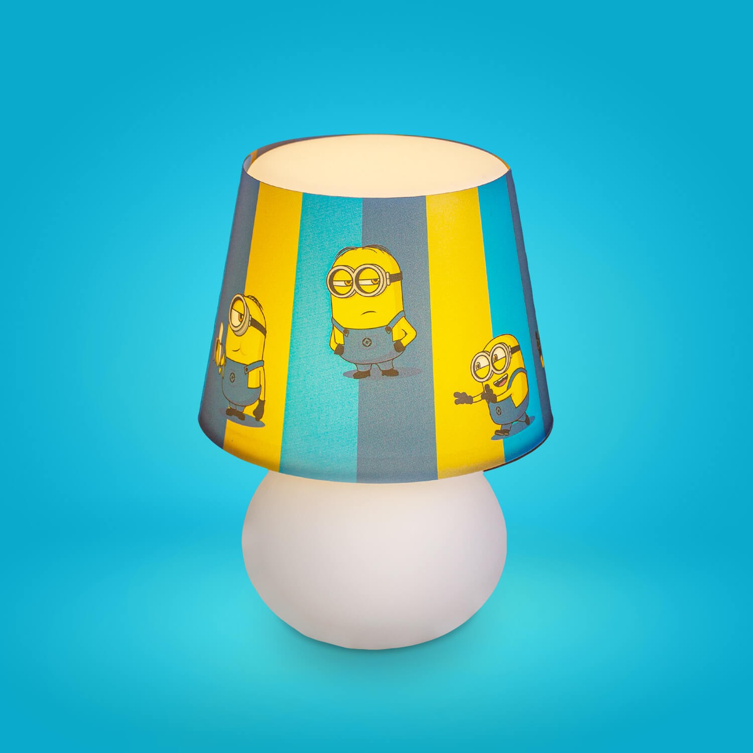 Abajur Luminária Minions Bivolt Oficial Universal Luz Difusa Micro Lampe