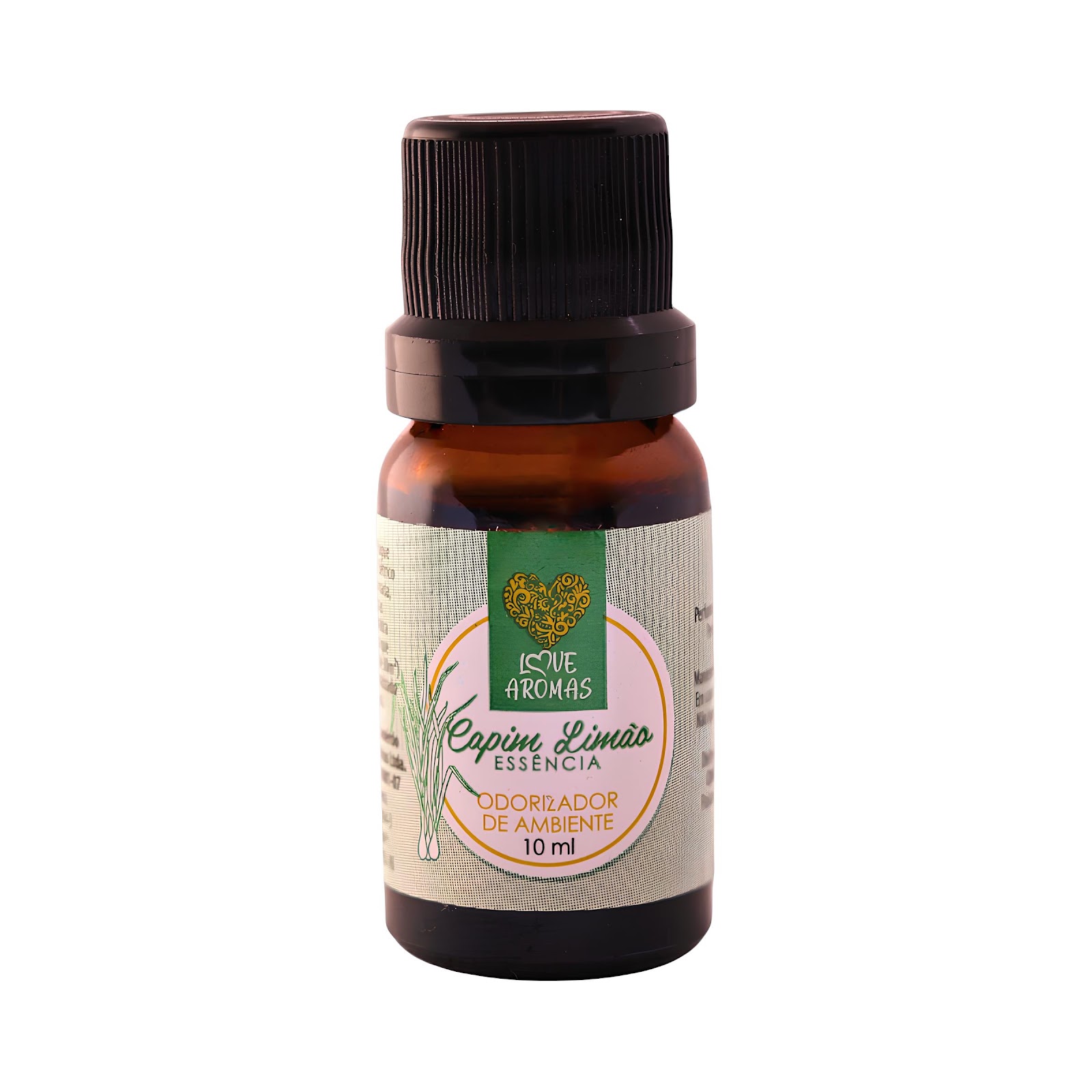 Essência Aromática Capim Limão 10ml Love Aromas para Difusor Elétrico