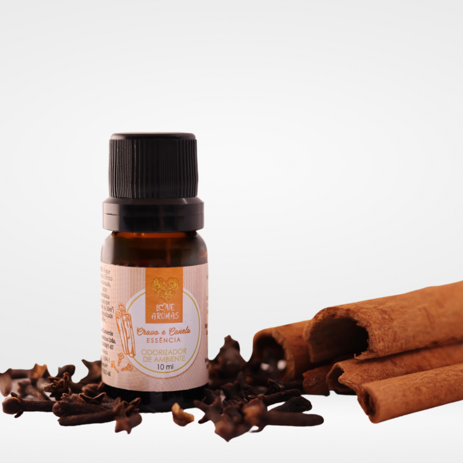 Essência Aromática Cravo e Canela 10ml Love Aromas para Difusor Elétrico