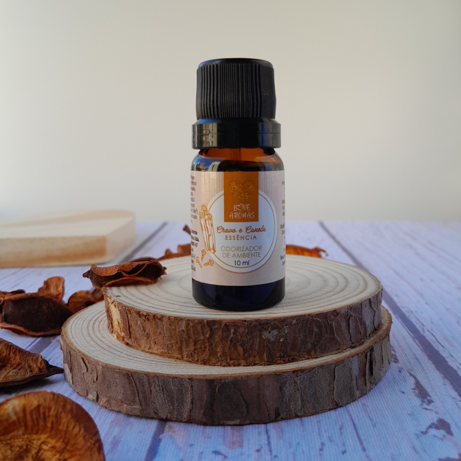 Essência Aromática Cravo e Canela 10ml Love Aromas para Difusor Elétrico