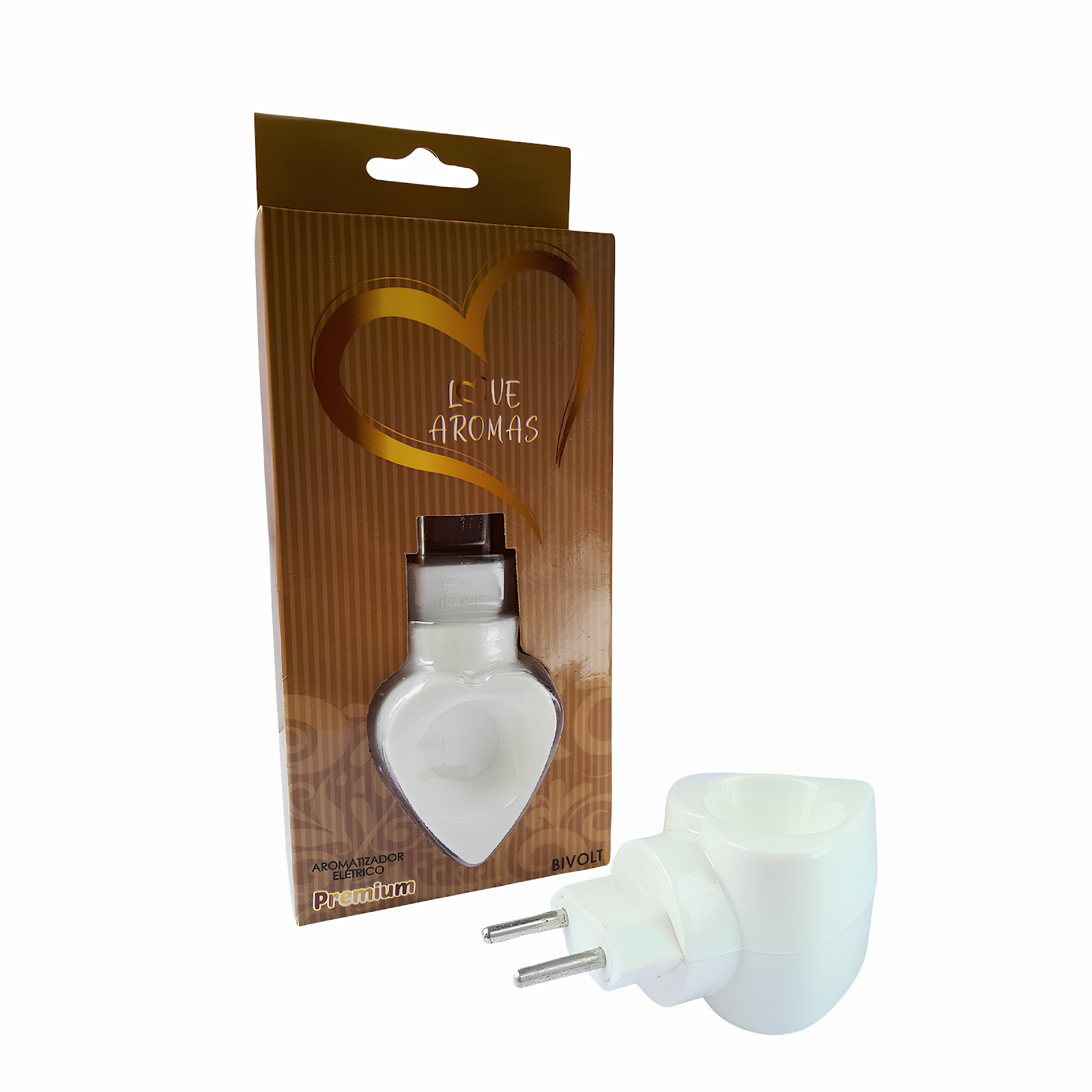 Aromatizador Difusor Elétrico de Essências Love Aromas Bivolt Branco