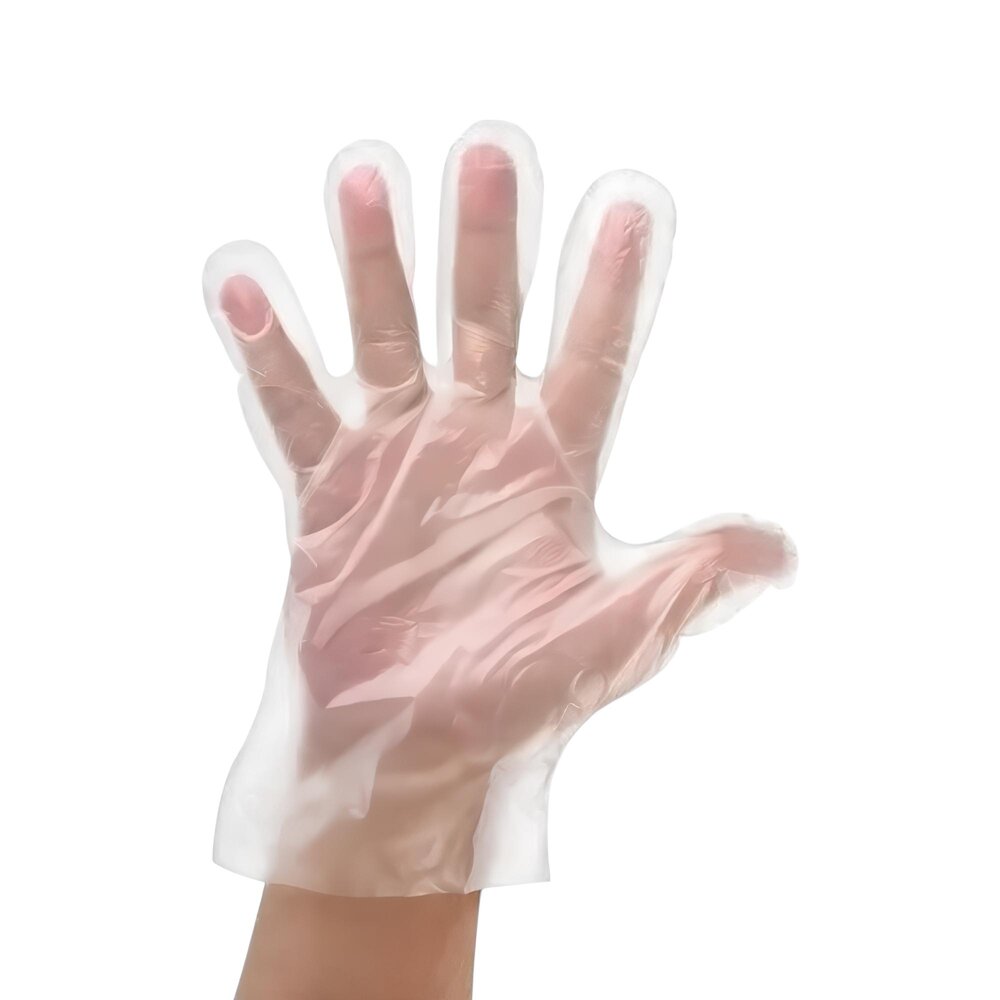 Kit 500 Luvas Plásticas Descartáveis HDPE Nobre Tamanho Único Ambidestras