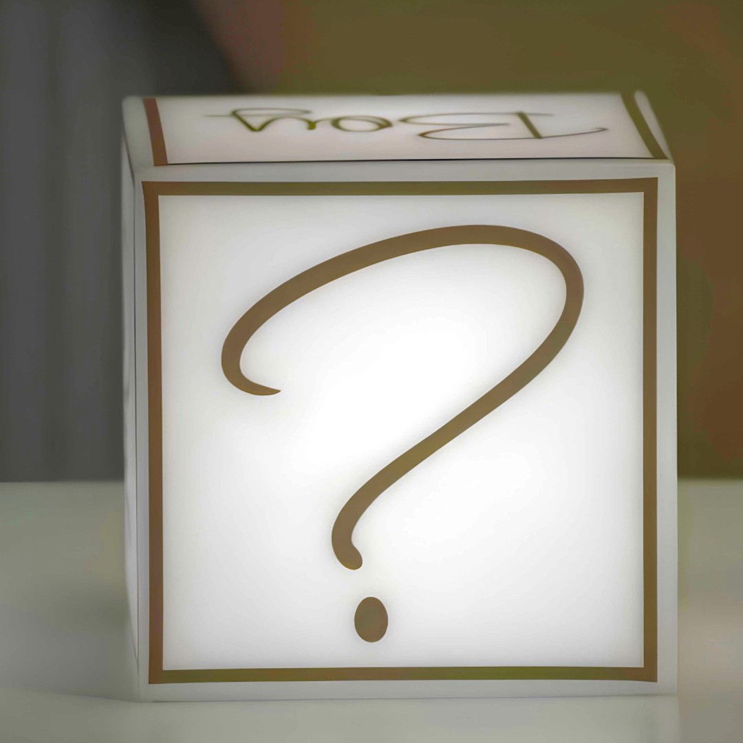 Cubo Iluminado para Chá Revelação sem Fio - Boy or Girl?
